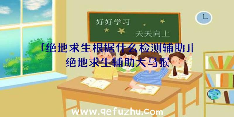 「绝地求生根据什么检测辅助」|绝地求生辅助大马猴
